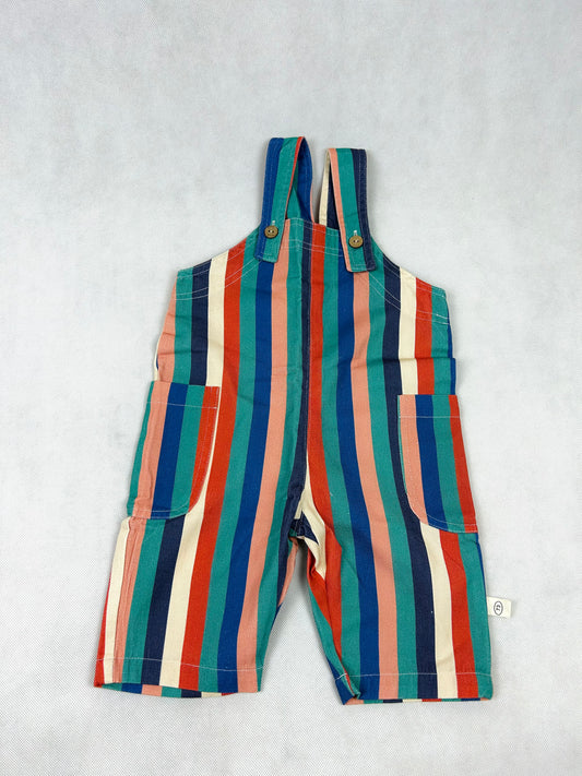 Pruhovaný viacfarebný overál