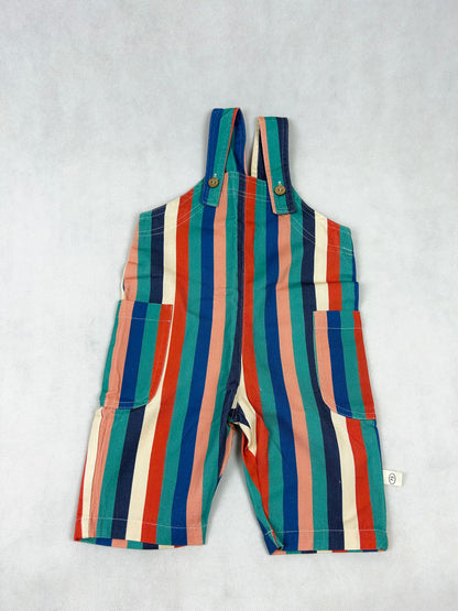 Pruhovaný viacfarebný overál