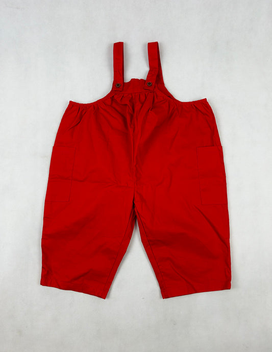 Červený oversize overál