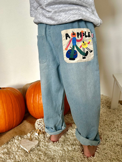 Rifľové Apple Nohavice